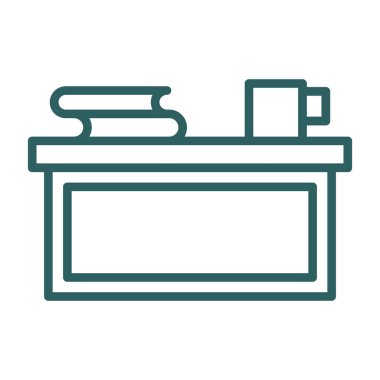 Yazıcı simgesi vektör illüstrasyonu