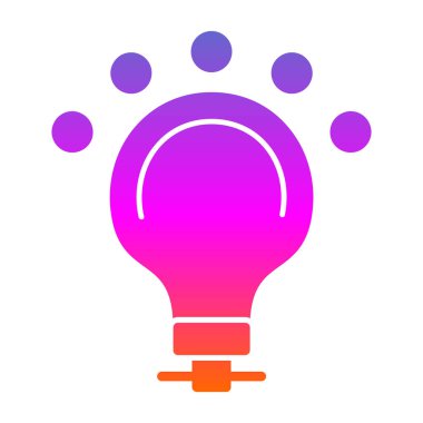 ampul simgesi, vektör illüstrasyonu 