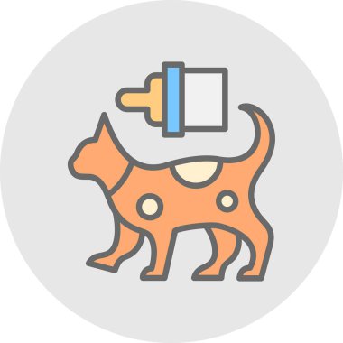 Köpek simgesinin vektör illüstrasyonu