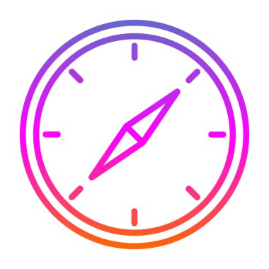 vector illustration of Compass modern icon            