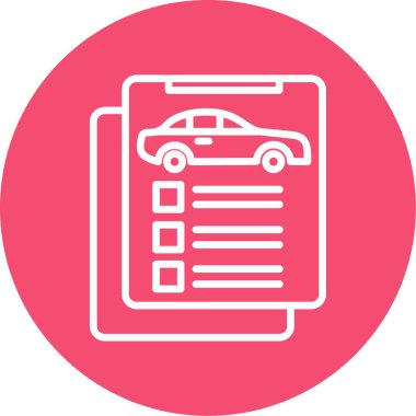 belge simgesi, vektör illüstrasyonu basit tasarım