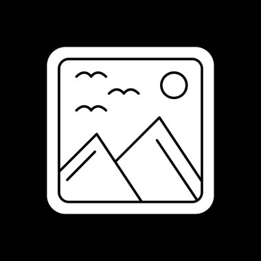 dağ ikonu vektör illüstrasyonu
