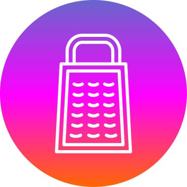 Grafik ve web tasarımı logo vektör illüstrasyonu için grater simgesi şablonu