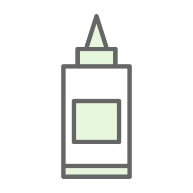 Yapıştırıcı web simgesi, basit vektör illüstrasyonu