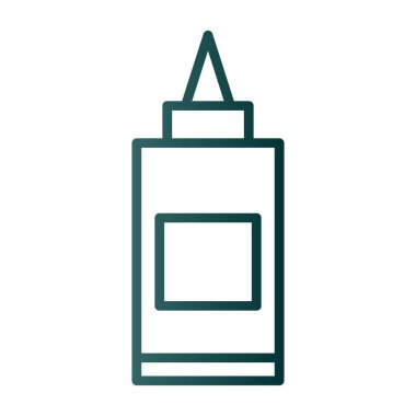 Yapıştırıcı web simgesi, basit vektör illüstrasyonu