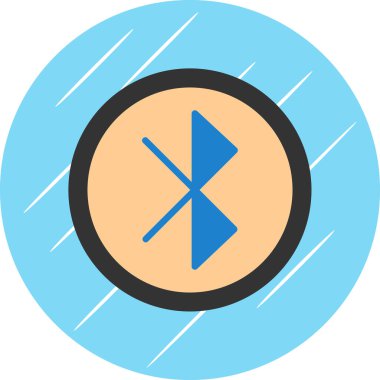 Bluetooth Web simgesi basit illüstrasyon 