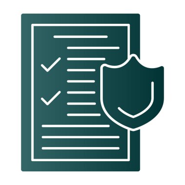 tıbbi sigorta simge vektör çizim