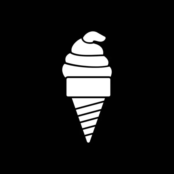 Ice Cream Web Icon Simple Illustration — Stock Vector