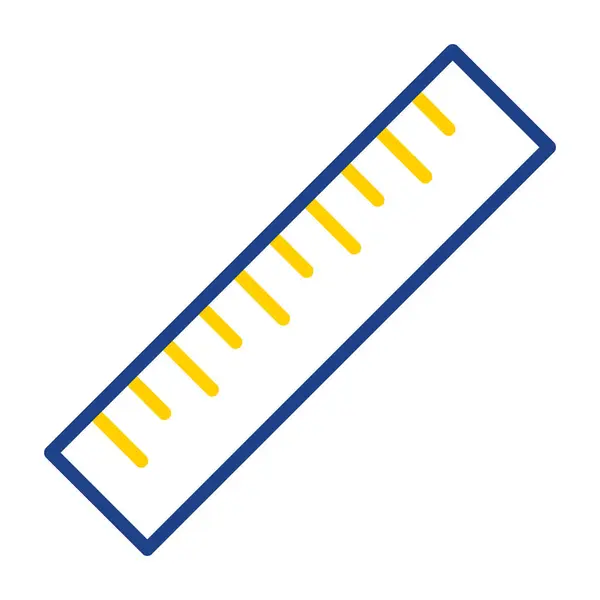 Ruler Icon Vector Illustration Simple Design — Vector de stock