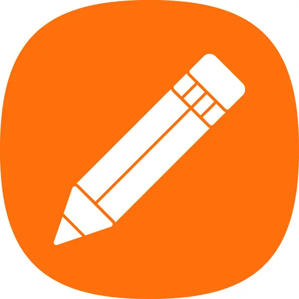 Vector Illustration Pencil Icon — Stock Vector