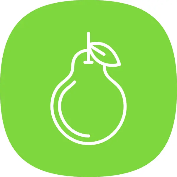 Isolated Pear Icon Vector Design — Stock Vector
