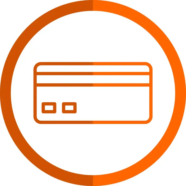 Kredittkortikonet Symbol Vektorillustrasjon – stockvektor