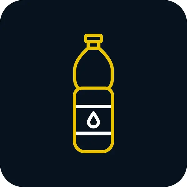 Utforming Vannflaskens Ikonvektor – stockvektor