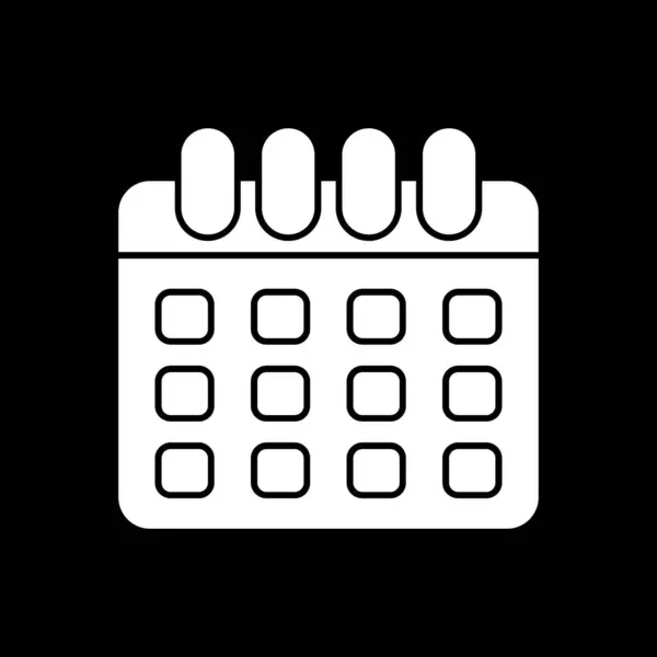 Enkelt Kalenderikon Vektorillustrasjon – stockvektor