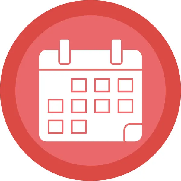 Yksinkertainen Kalenterikuvake Vektorikuvaus — vektorikuva