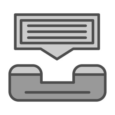 Yardım hattı web simgesi, vektör illüstrasyonu