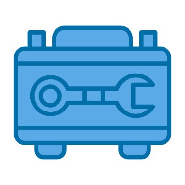 araç kutusu simgesi, vektör illüstrasyonu basit tasarım