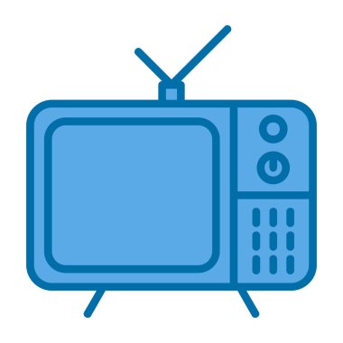 televizyon web simgesi vektör illüstrasyonu