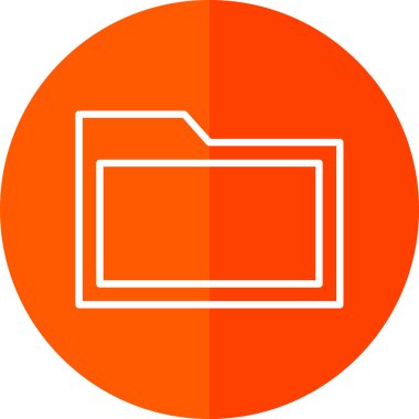 Dosya. Web simgesi basit illüstrasyon 