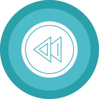 Grafik Geri sarma ikon vektör illüstrasyonu  