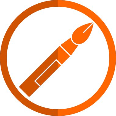 fırça ağ ikonu vektör illüstrasyonu