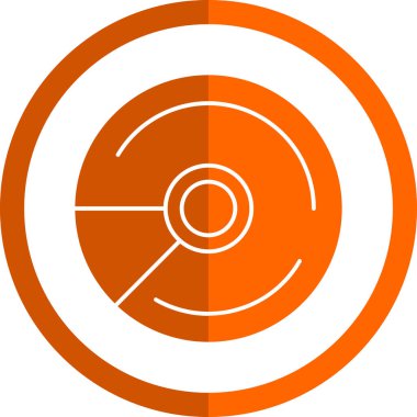 CD mi? Web simgesi basit illüstrasyon