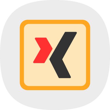 X harfi Logo tasarım şablonu.