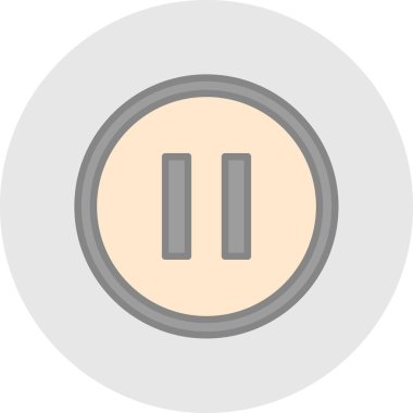 pause button. web simple illustration
