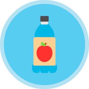 Düz stil elma suyu ikonu