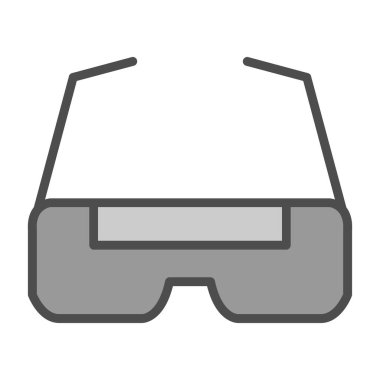 Gözlükler. Web simgesi basit illüstrasyon  