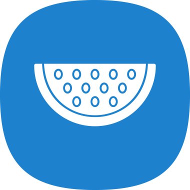 Taze karpuz meyve ikonu çizimi