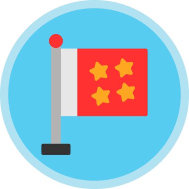 bayrak ikonu vektör illüstrasyonu