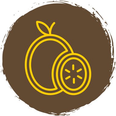 meyve ikonu vektör illüstrasyonu