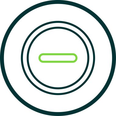 Benzersiz dairesel vektör çizgisi simgesi