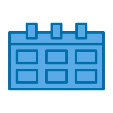 basit takvim simgesini, vektör çizim