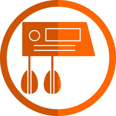 Karıştırıcı. Web simgesi basit illüstrasyon                