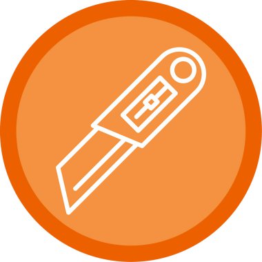 Cutter ağ simgesi vektör illüstrasyonu