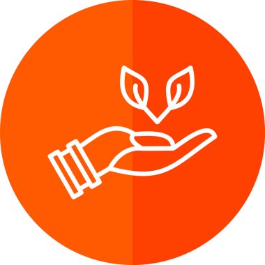 Bir ağaç simgesinin vektör illüstrasyonu