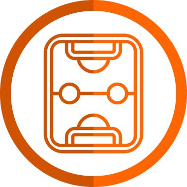 Hokey alanı simgesi, vektör illüstrasyon kavramı 