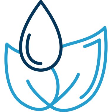 su damlası ikon vektör illüstrasyonu