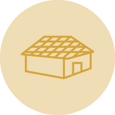 Ev. Web simgesi basit illüstrasyon