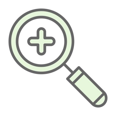 Büyüteç simgesini yakınlaştır. vektör illüstrasyonu