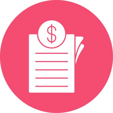 Dolar. Web simgesi basit illüstrasyon