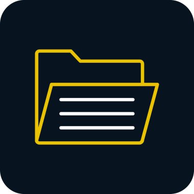 Dosya. Web simgesi basit illüstrasyon 