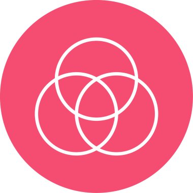 güzel gül çizgisi vektör simgesi