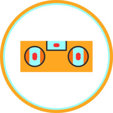 film. Web simgesi basit illüstrasyon