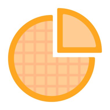 pasta grafiği vektör simgesi