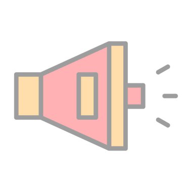 vektör sözcüsü Simgesi illüstrasyonu 