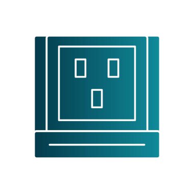 Bilgisayar pil simgesi. vektör illüstrasyonu