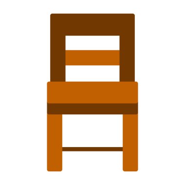 Sandalye. Web simgesi basit illüstrasyon 